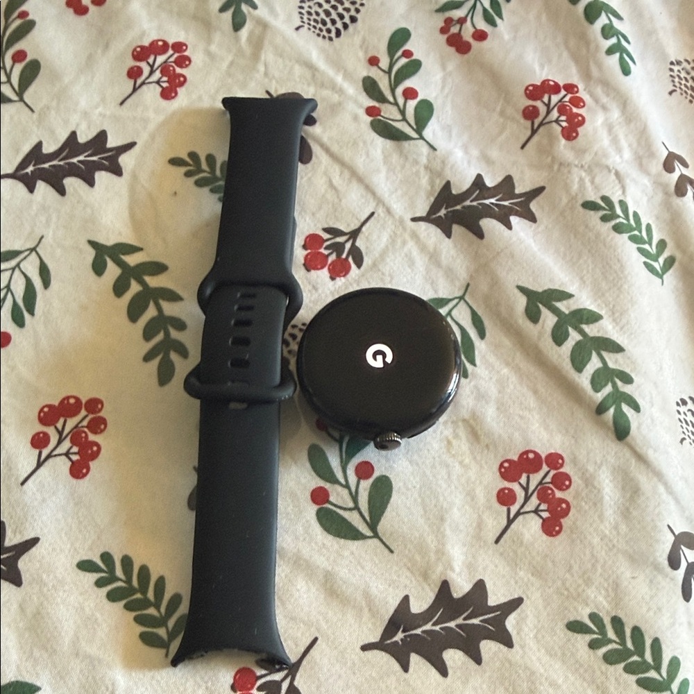 Sleek Black Smartwatch with Band